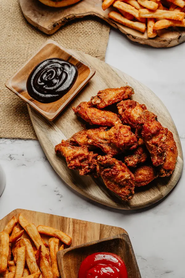 Ailes de poulet sauces variées